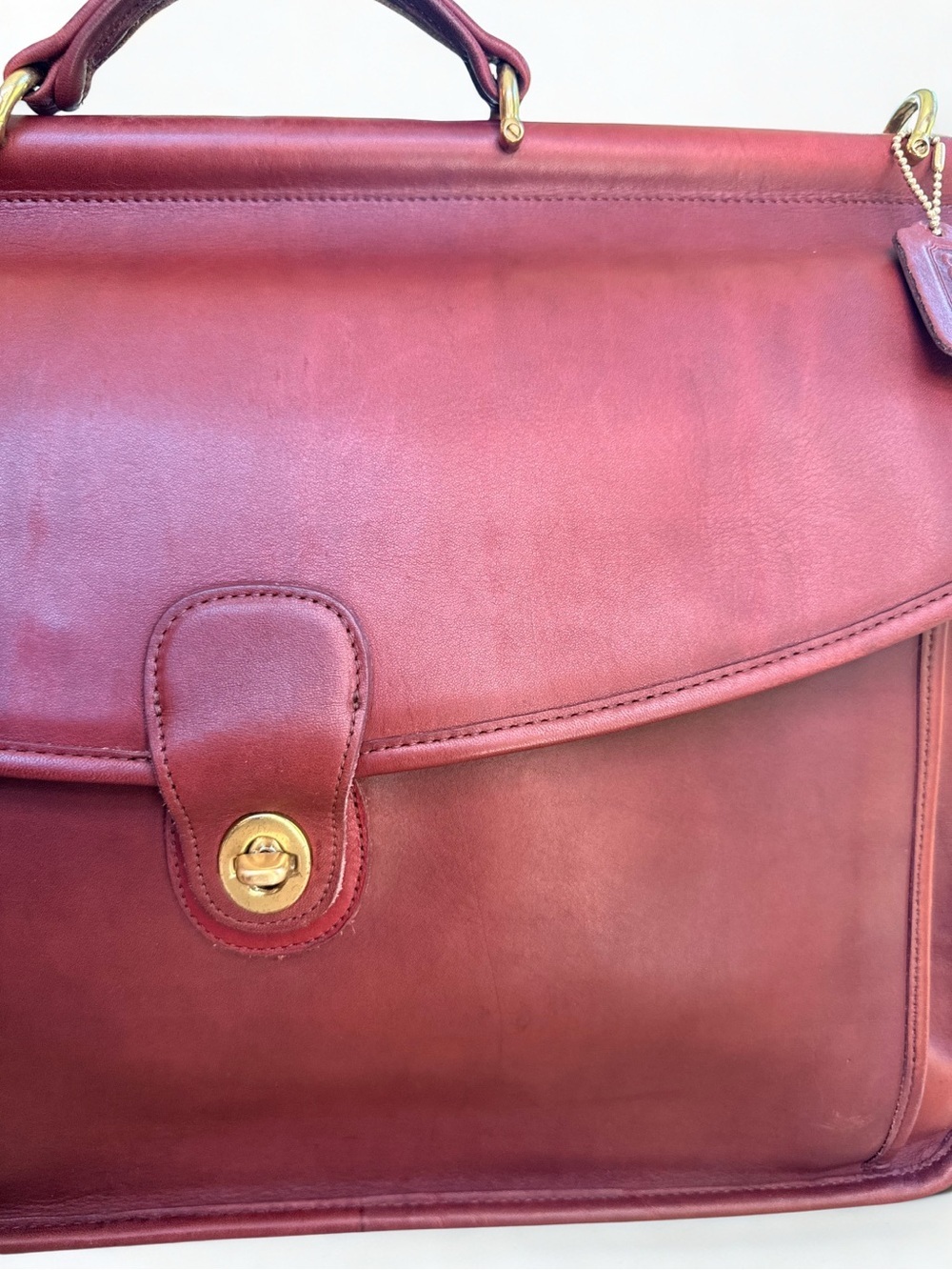 Vintage Coach Beekman Briefcase 5266 Rare Burgundy Le… - Gem